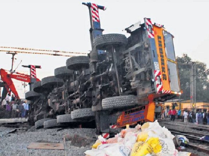 बिलासपुर में रेलवे अंडर ब्रिज निर्माण निर्माण में लगा क्रेन टूटा, 12 से अधिक घायल