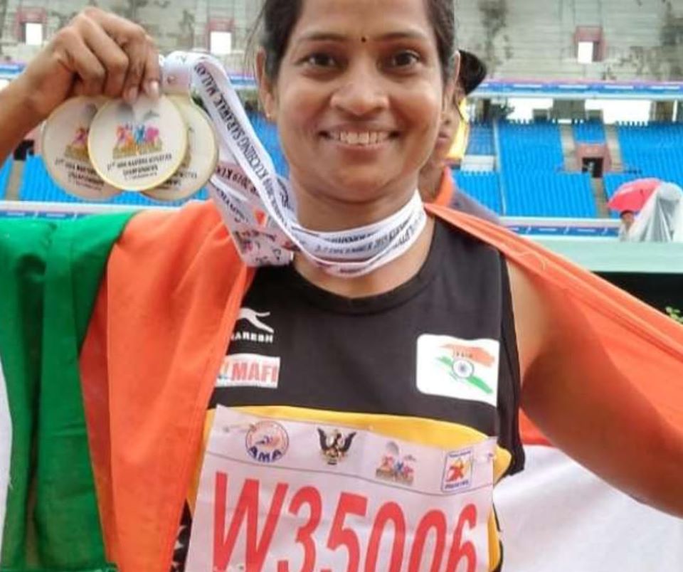 पटना की डिप्टी सीटीआई अंजू कुमारी ने एशियन मास्टर्स एथलेटिक्स में जीता तीन स्वर्ण