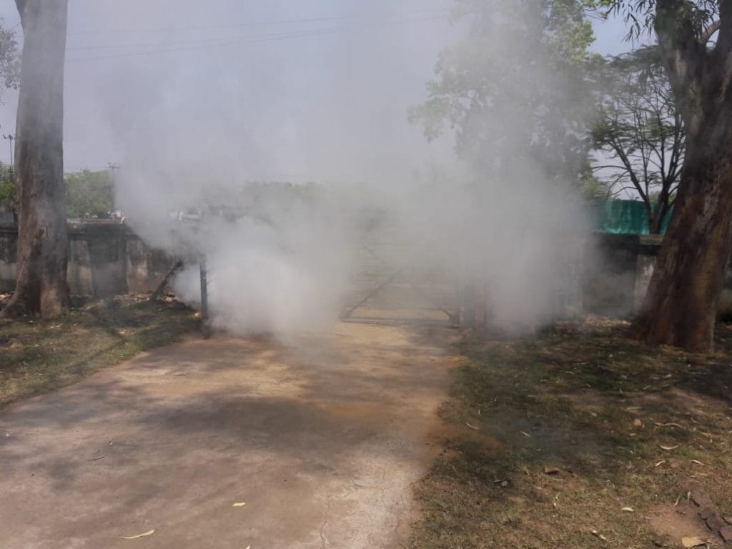 आदित्यपुर रेलवे कॉलोनी व स्टेशन परिसर में करायी गयी फॉगिंग