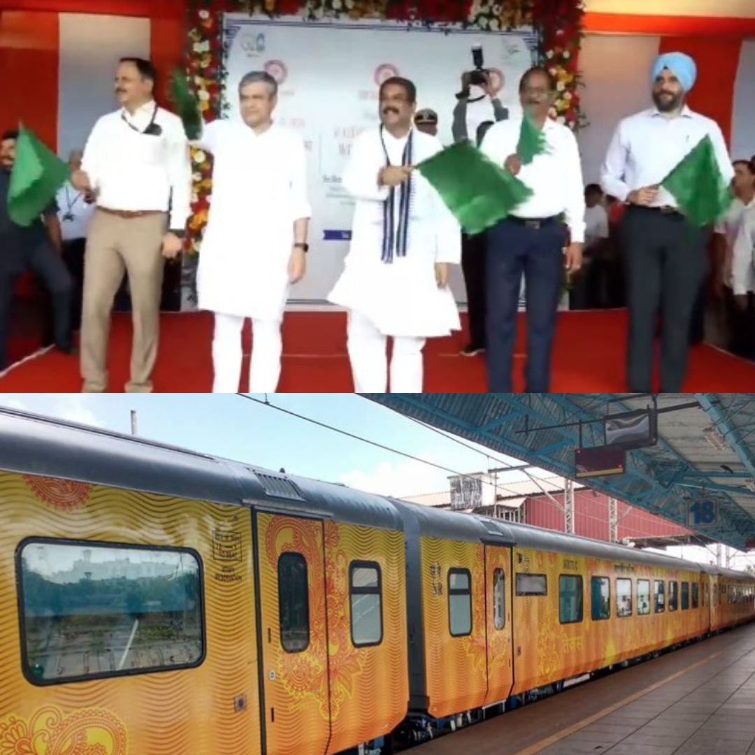 रेलमंत्री ने तेजस रैक वाली भुवनेश्वर राजधानी को दिखाई हरी झंडी, झारखंड में 130 की होगी रफ्तार