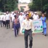 फिट इंडिया स्वच्छता फ्रीडम रन में दौड़े रेलकर्मी, क्रिकेट मैच का आयोजन