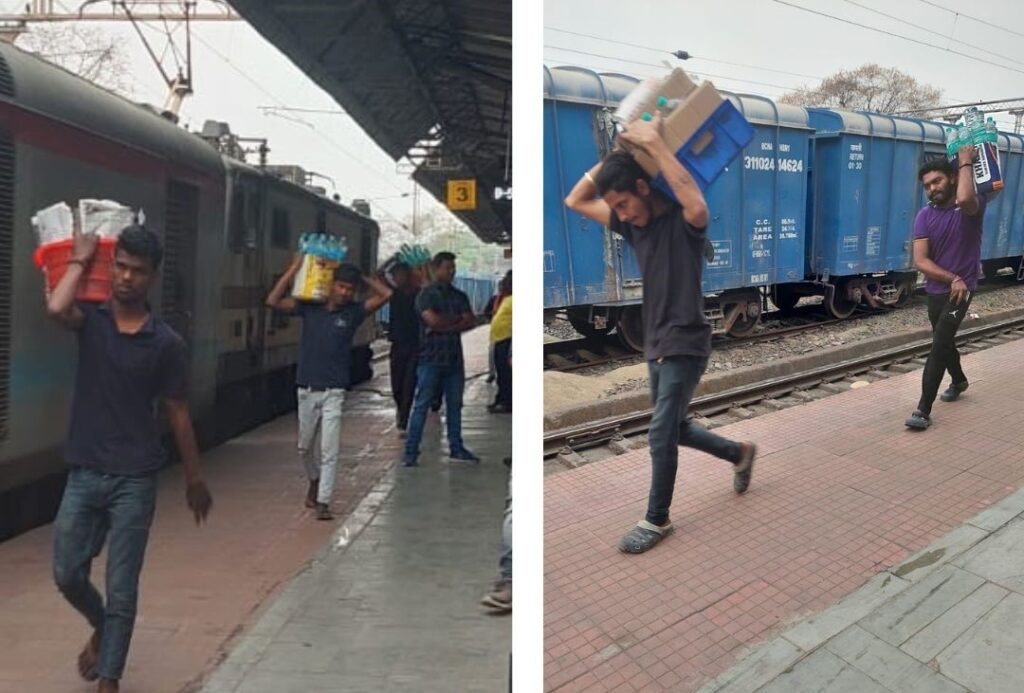 BOKARO STEEL CITY : बेखौफ… बेपरवाह… ट्रेन के आते ही स्टेशन पर दौड़ने लगे एक दर्जन से अधिक ”अवैध हॉकर”