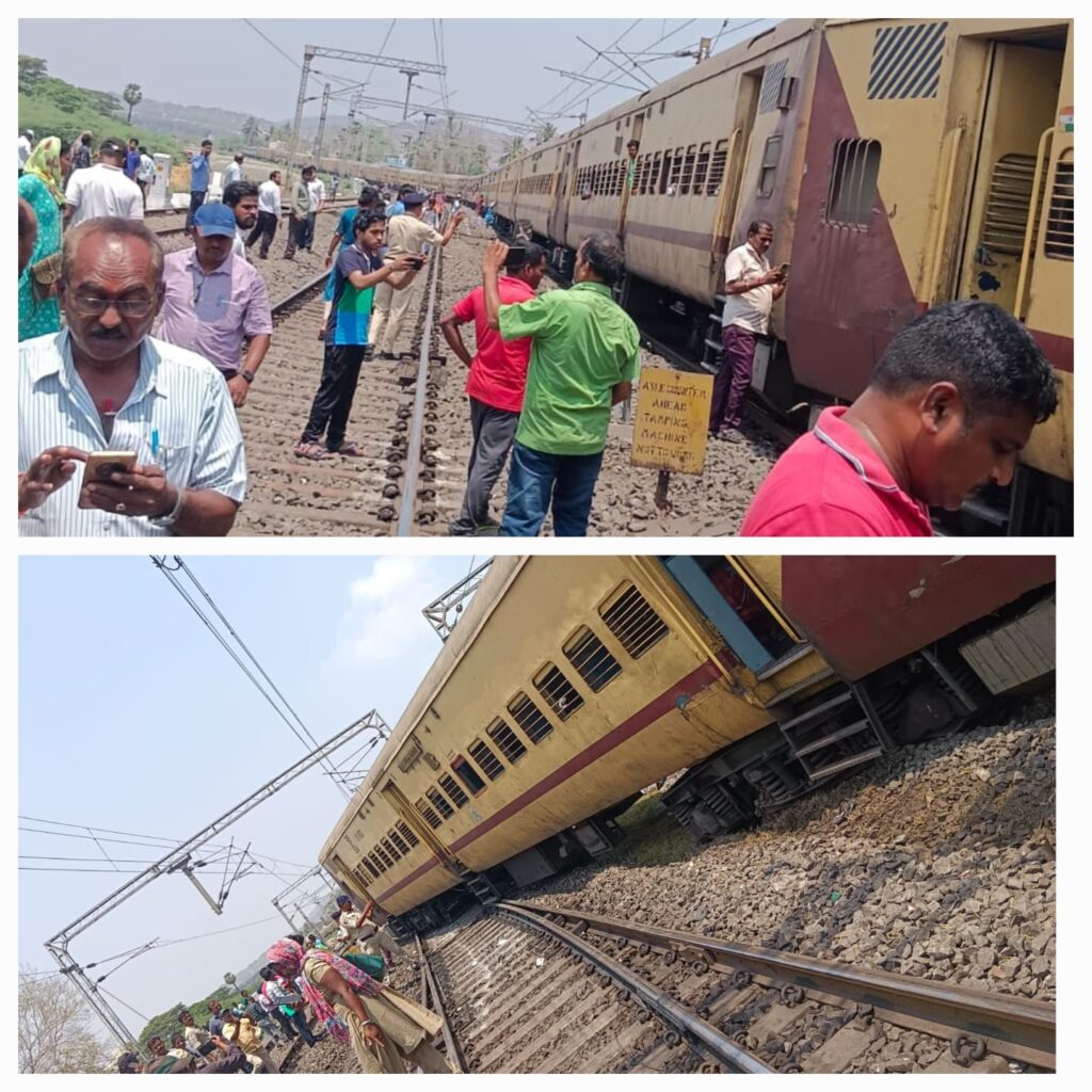Vizianagaram रेलवे स्टेशन के पास नागावली एक्सप्रेस पटरी से उतरी, जाने आगे क्या हुआ…